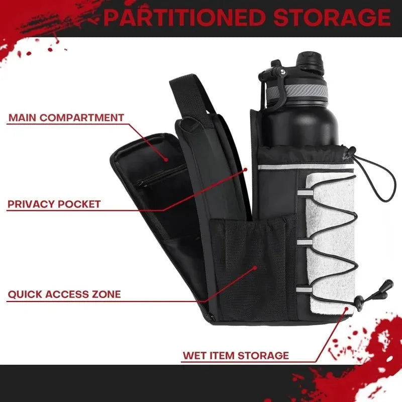 Magnetic Gym Bottle Sling Bag